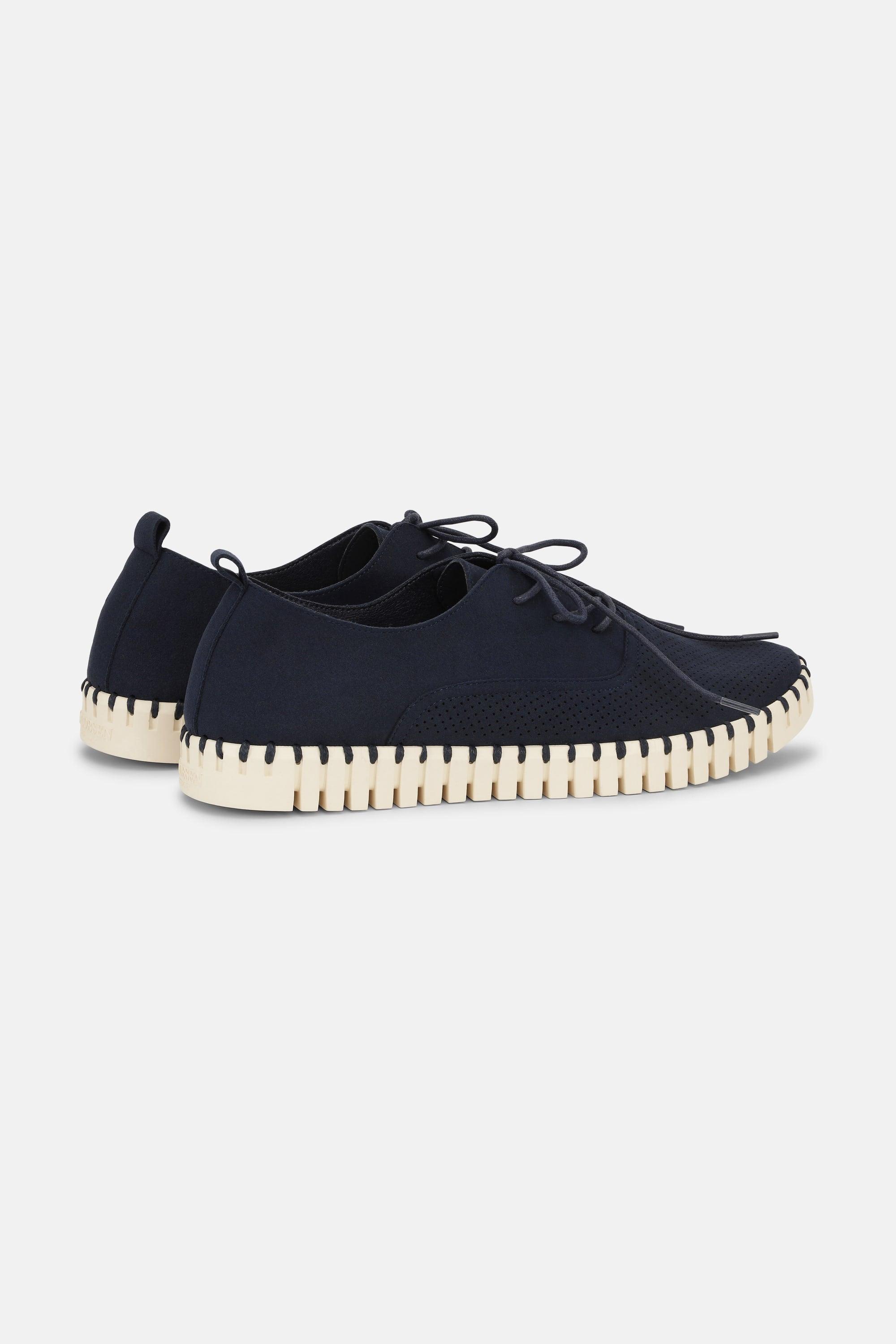 Herresko Med Lisser - Dark Indigo Pearled Ivory
